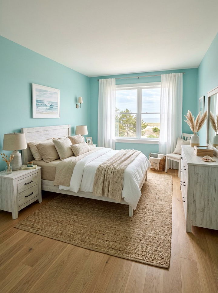 Light Teal Bedroom Walls - 30 cool teal bedroom ideas