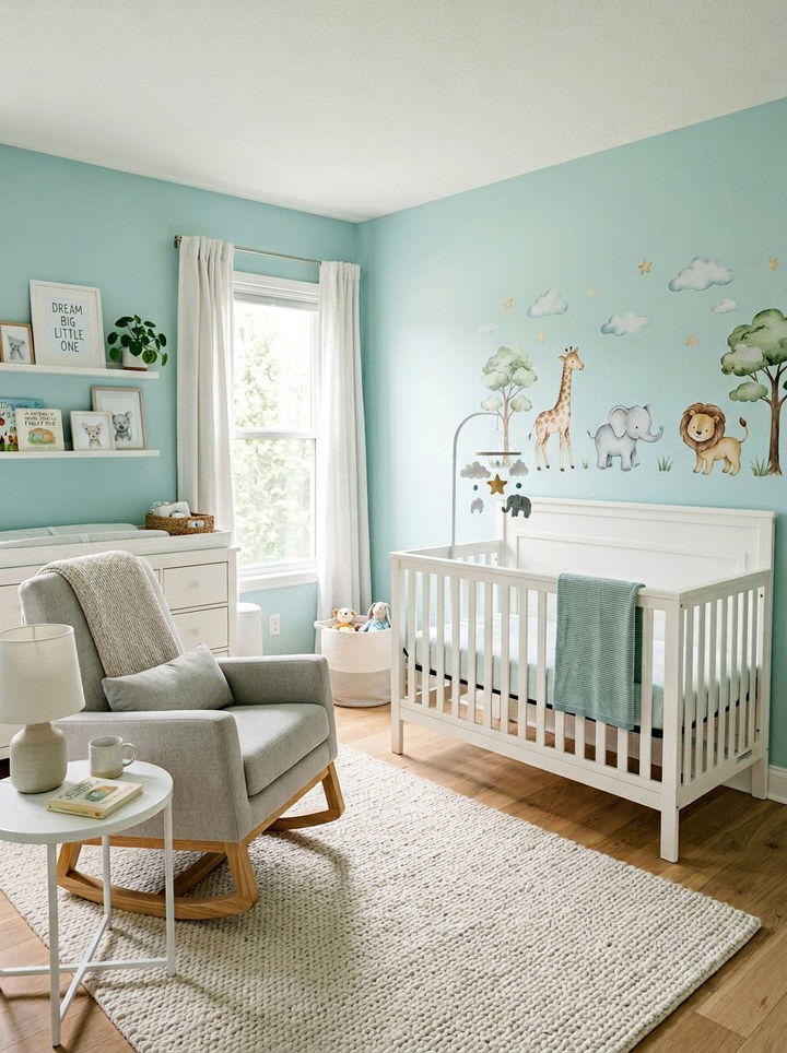 Light Teal Nursery Decor - 30 teal bedroom decor ideas