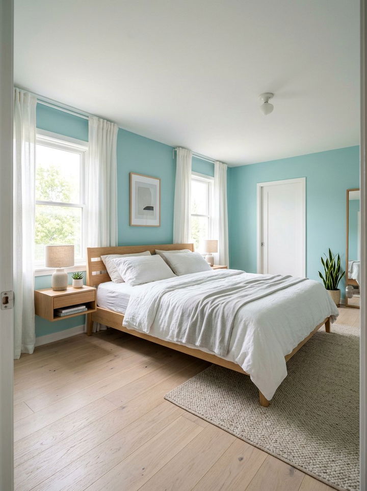 Light Turquoise Paint - 30 turquoise bedroom ideas