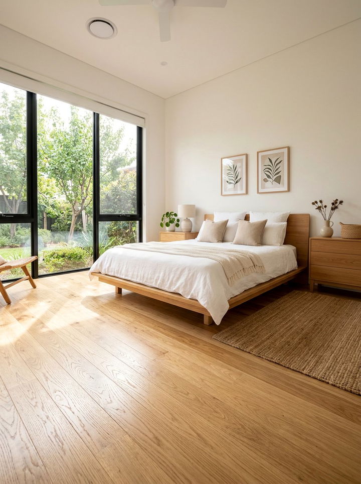 Light Wood Bedroom Flooring - 30 bedroom natural lighting ideas