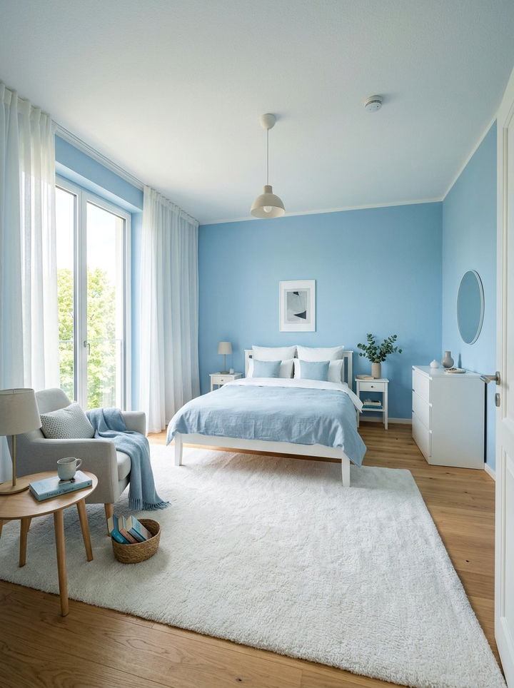 Light blue bedroom - 30 soft color bedroom ideas