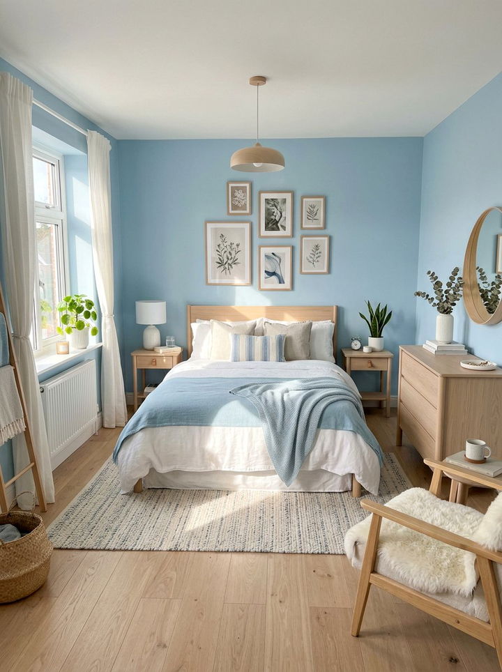 Light cerulean bedroom - 30 cerulean bedroom ideas