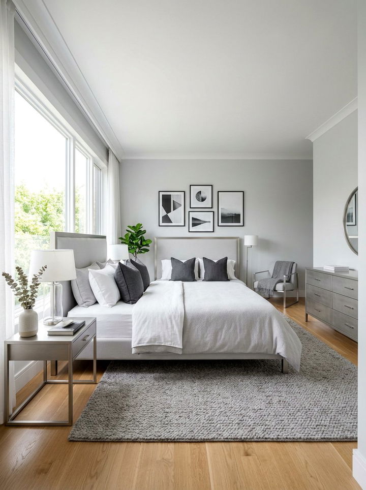 Light gray bedroom - 30 Nordic bedroom color ideas
