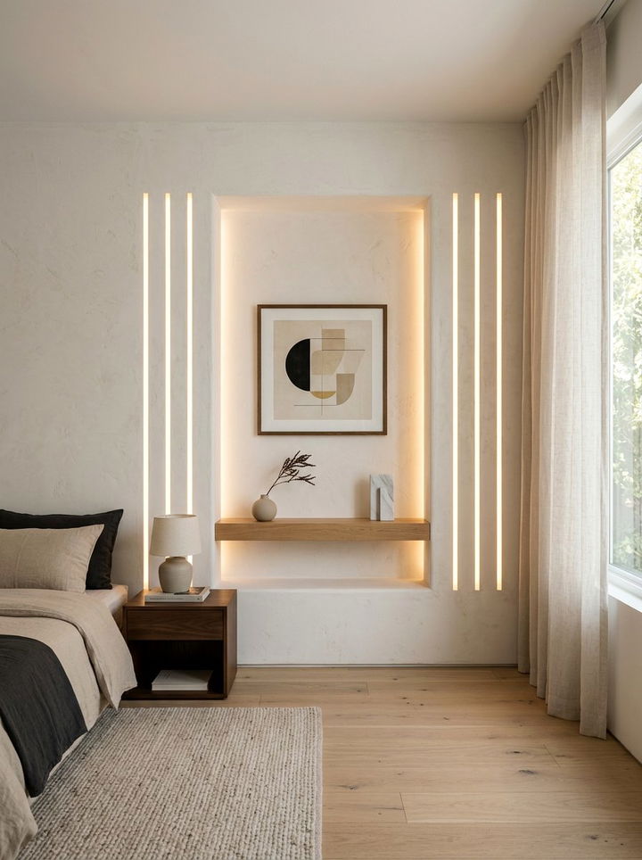 Lighting Feature Alcove - 30 bedroom alcove ideas