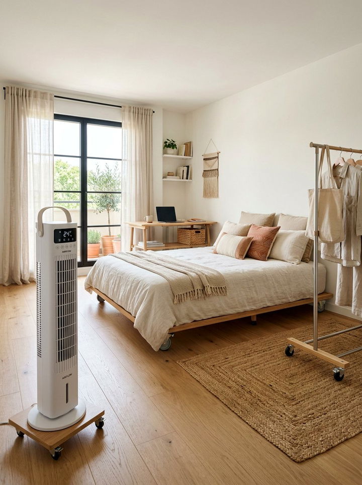 Lightweight Tower Fan For Easy Movement - 30 bedroom tower fans