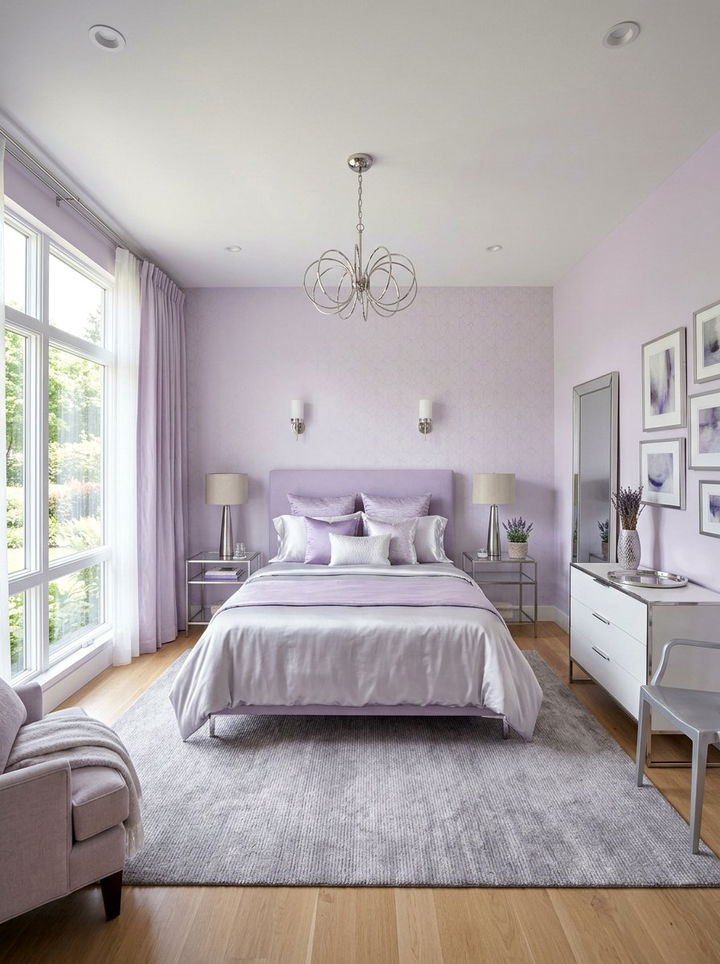 Lilac Bedroom - 30 serene bedroom color ideas