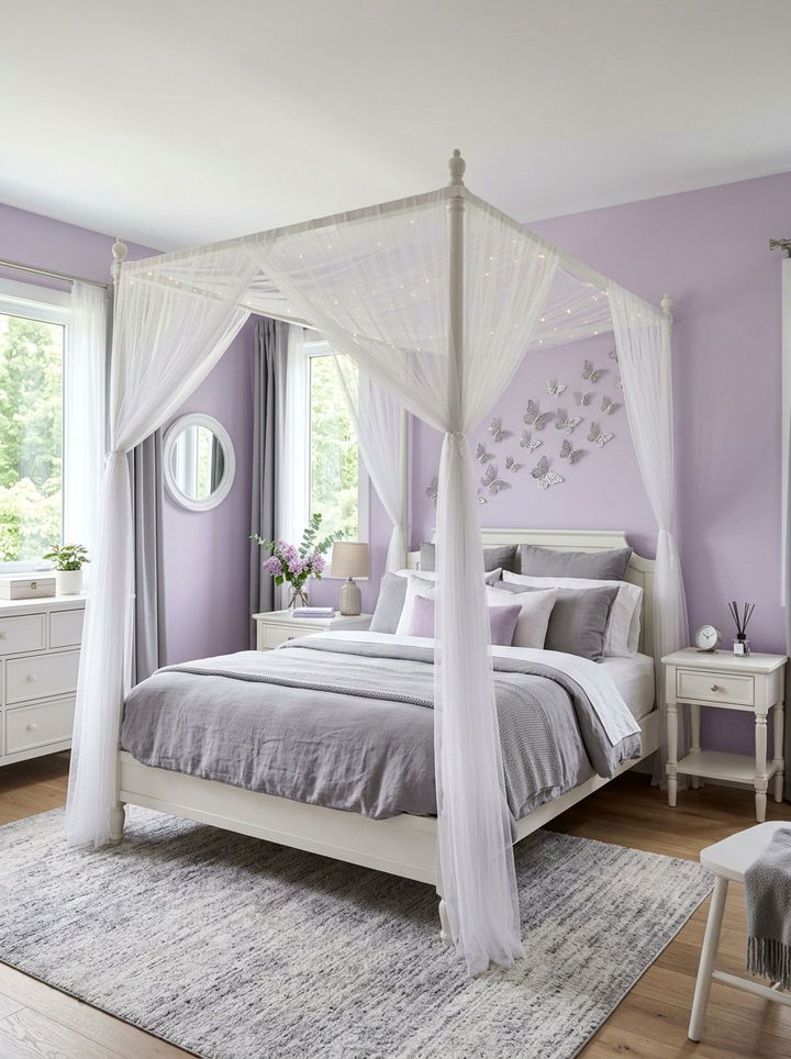 Lilac Bedroom - 30 bedroom paint ideas