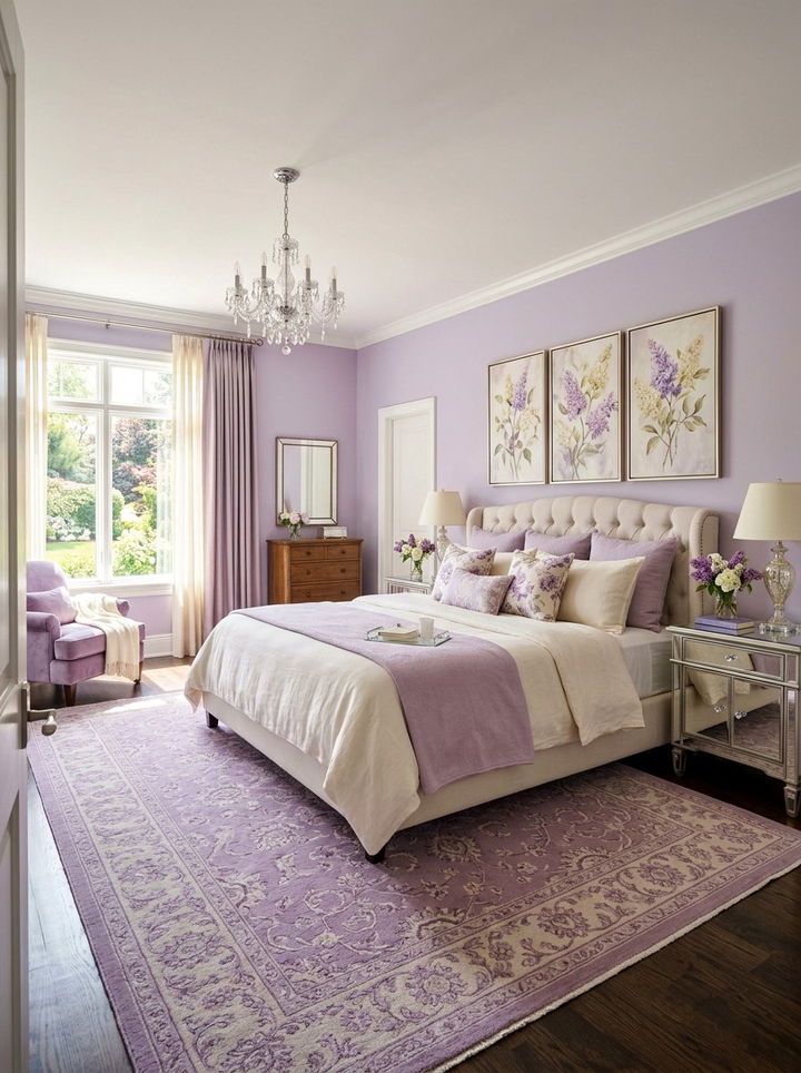 Lilac Master Bedroom - 30 purple bedroom ideas