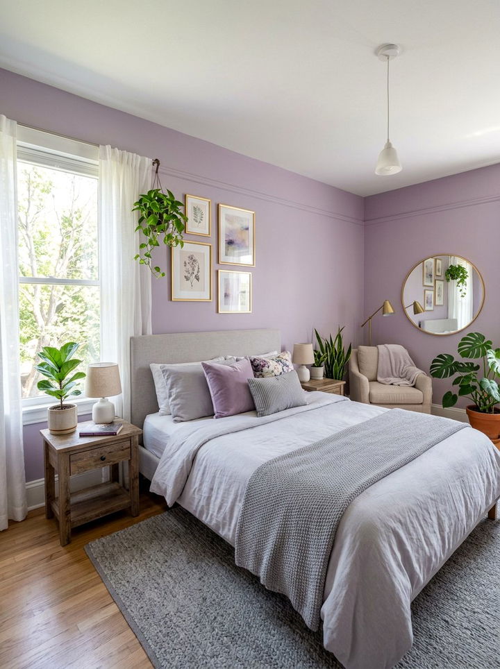 Lilac bedroom - 30 cool tone bedroom ideas