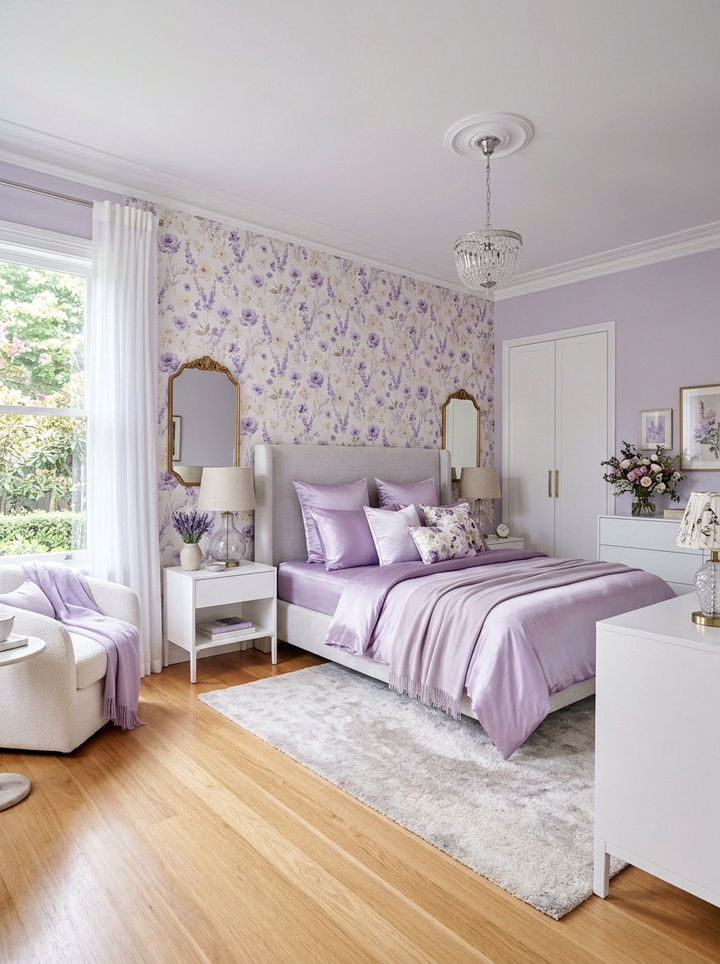 Lilac bedroom - 30 pastel bedroom ideas
