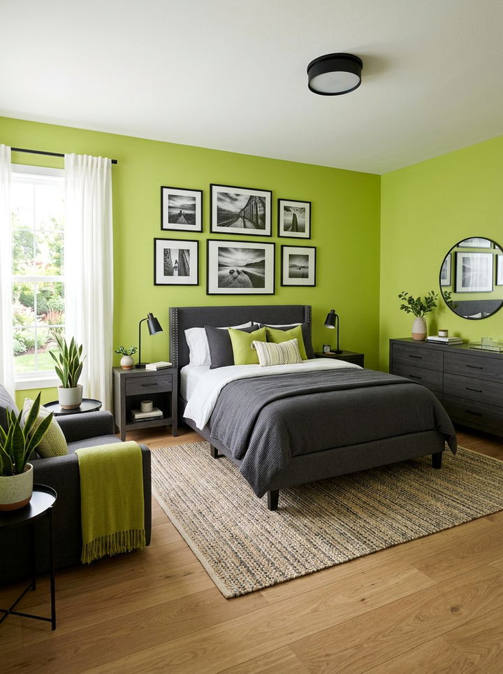 Lime Green Bedroom - 30 bold color bedroom ideas