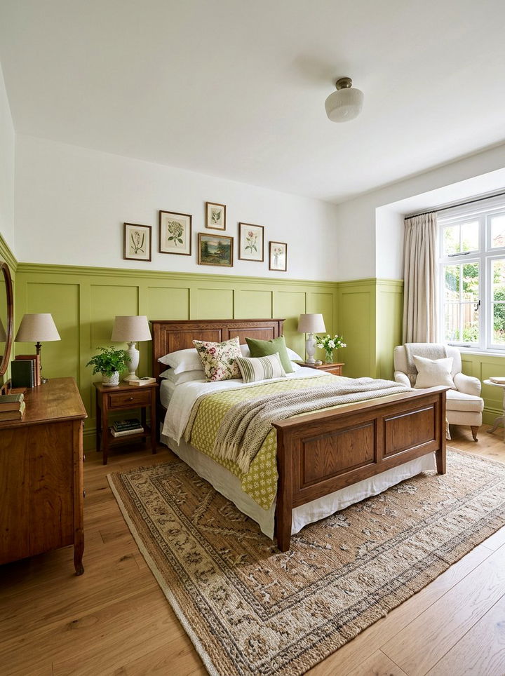 Lime Green Wainscoting - 30 lime green bedroom ideas