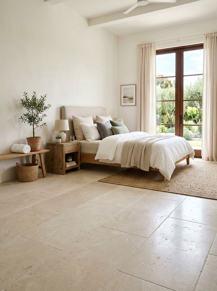 Limestone Floor Bedroom - 30 bedroom floor ideas