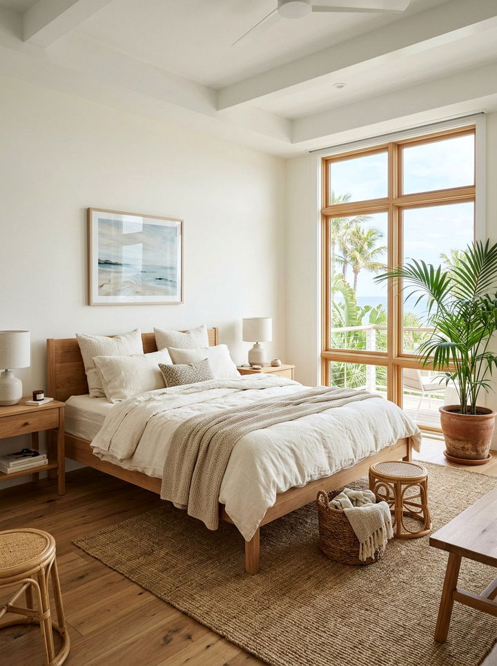 Linen Bedding - 30 Caribbean bedroom ideas