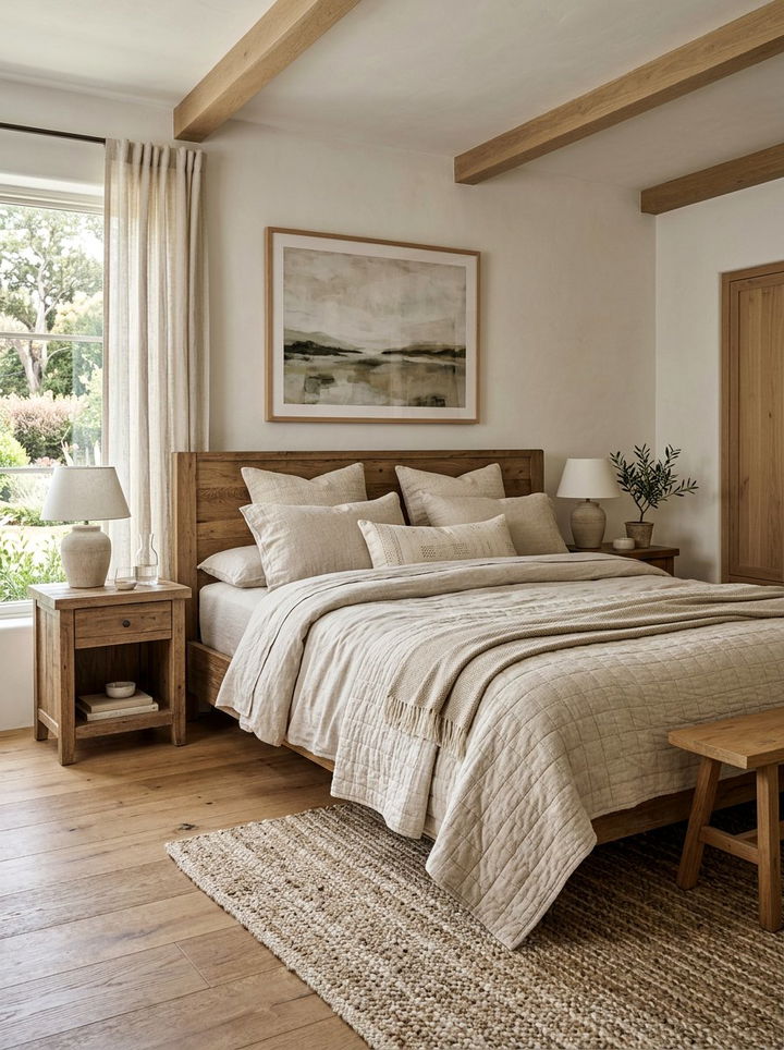 Linen Bedding - 30 soft texture bedroom ideas