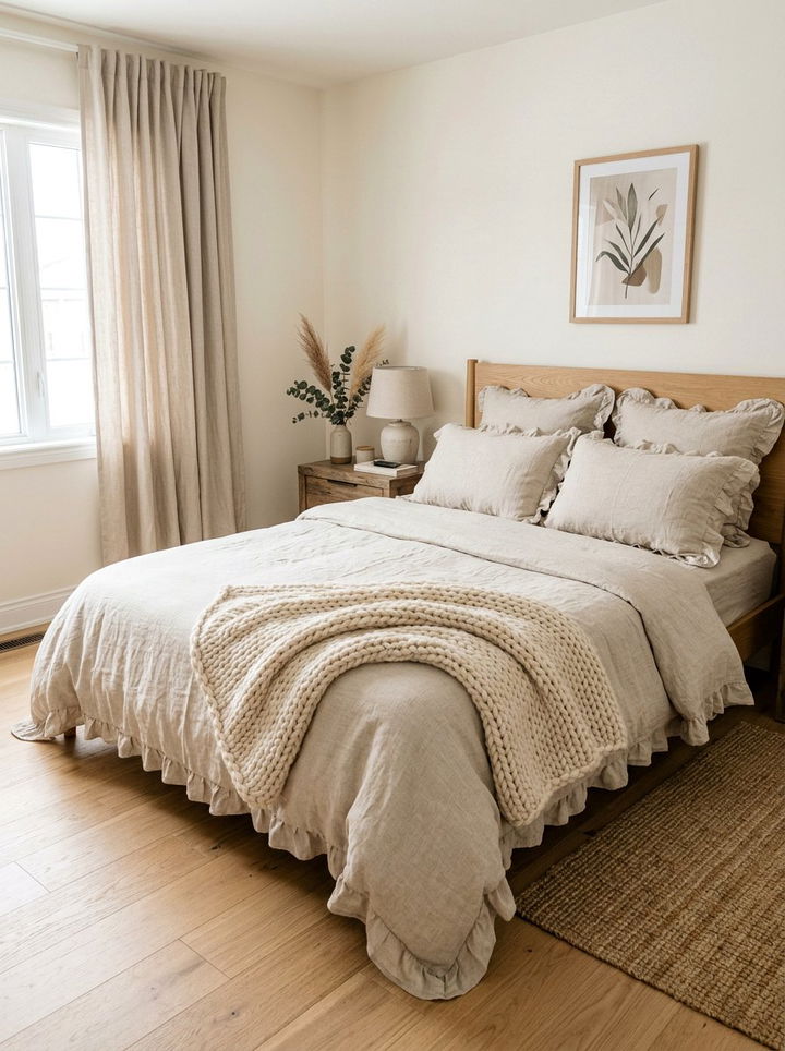 Linen Bedding Bedroom - 30 California casual bedroom ideas