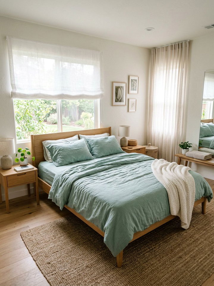 Linen Bedding Bedroom - 30 ocean themed bedroom ideas