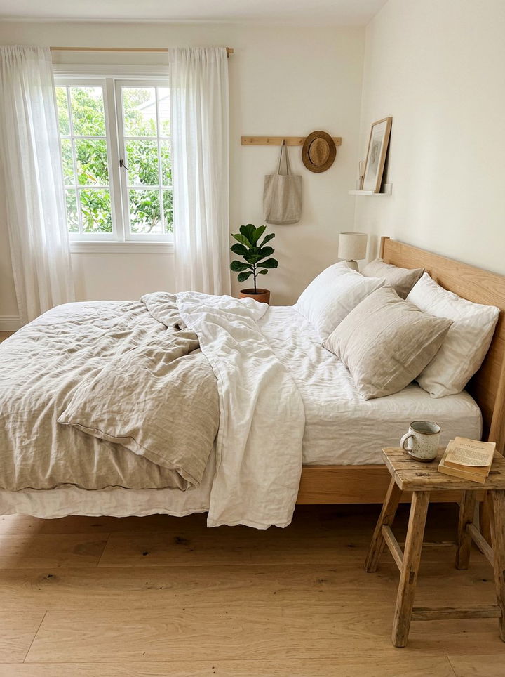Linen Bedding Bedroom - 30 airy bedroom ideas