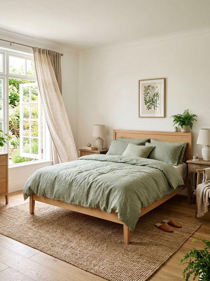 Linen Bedding Tropical - 30 tropical bedroom ideas