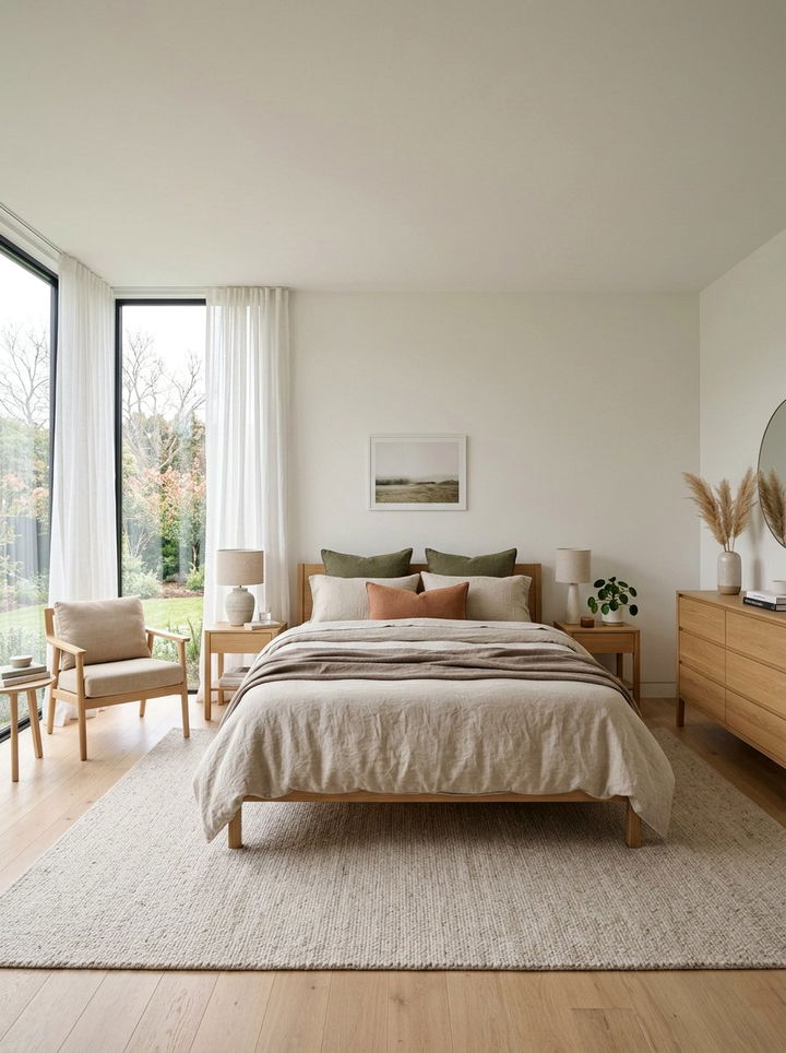 Linen Bedding - 30 bedroom temperature control ideas