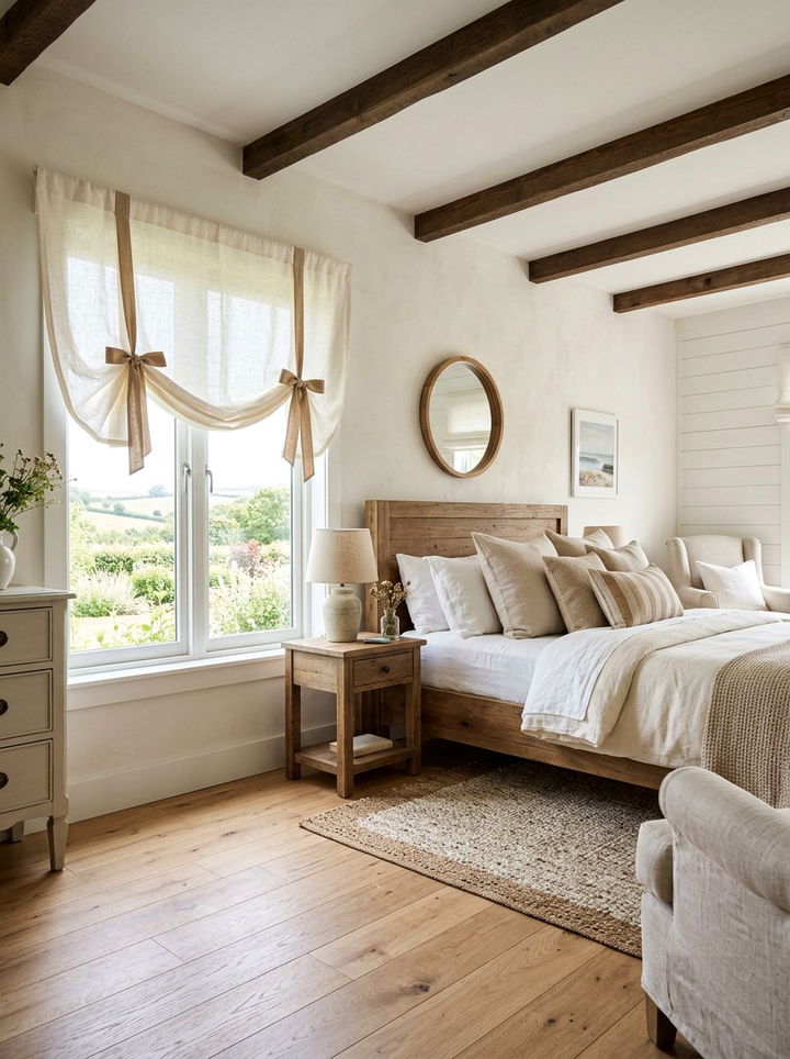 Linen Tie Up Valance - 30 bedroom window valances