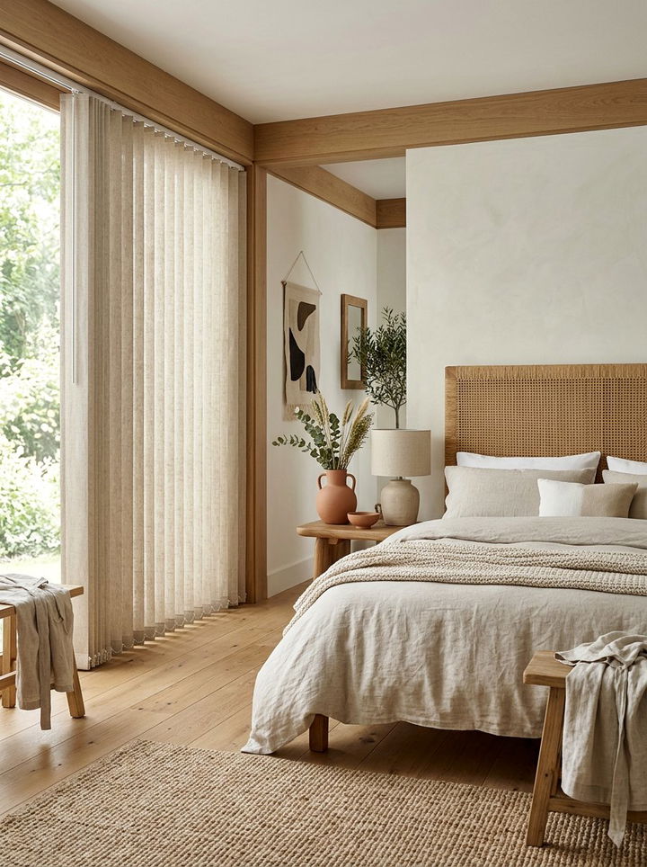 Linen Vertical Blinds - 30 bedroom vertical blinds