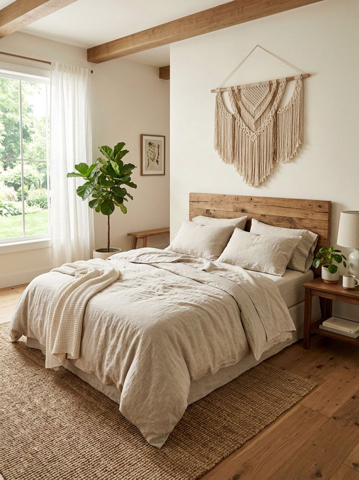 Linen bedding bedroom - 30 wellness bedroom ideas