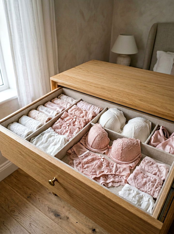 Lingerie Storage Sets - 30 bedroom drawer organizers