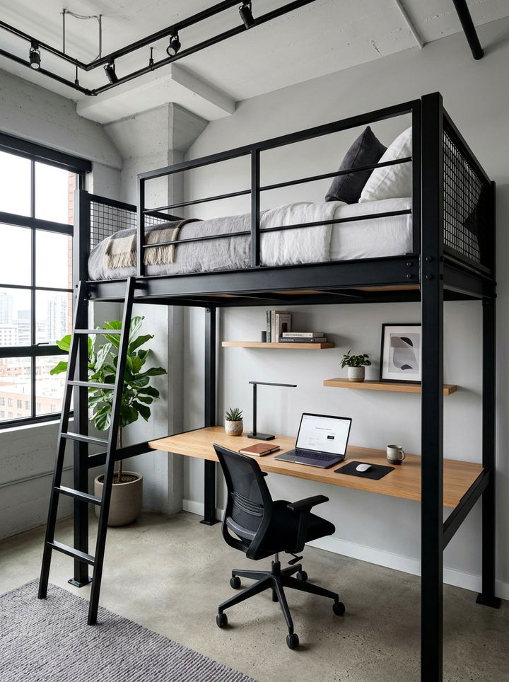 Loft Bed For Adults - 30 bedroom small space solutions