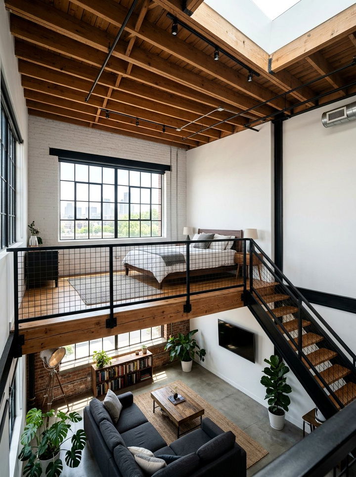 Loft Bedroom With Railing Layout - 30 bedroom layout ideas