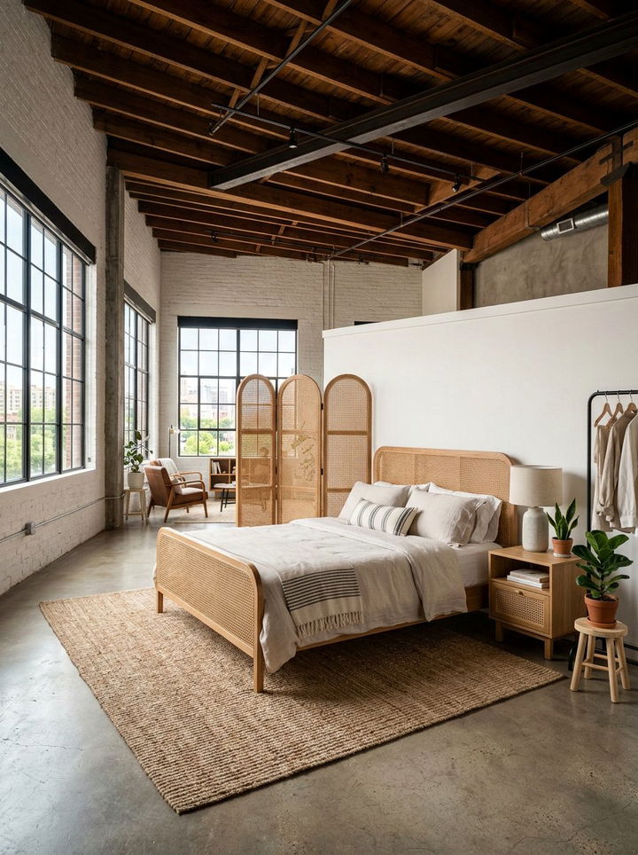 Loft Cane Bedroom - 30 cane bedroom ideas
