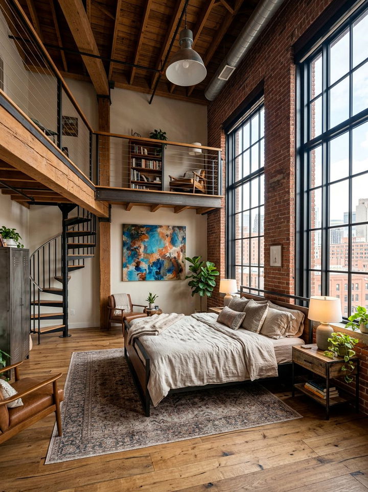 Loft Style Bedroom - 30 contemporary bedroom ideas