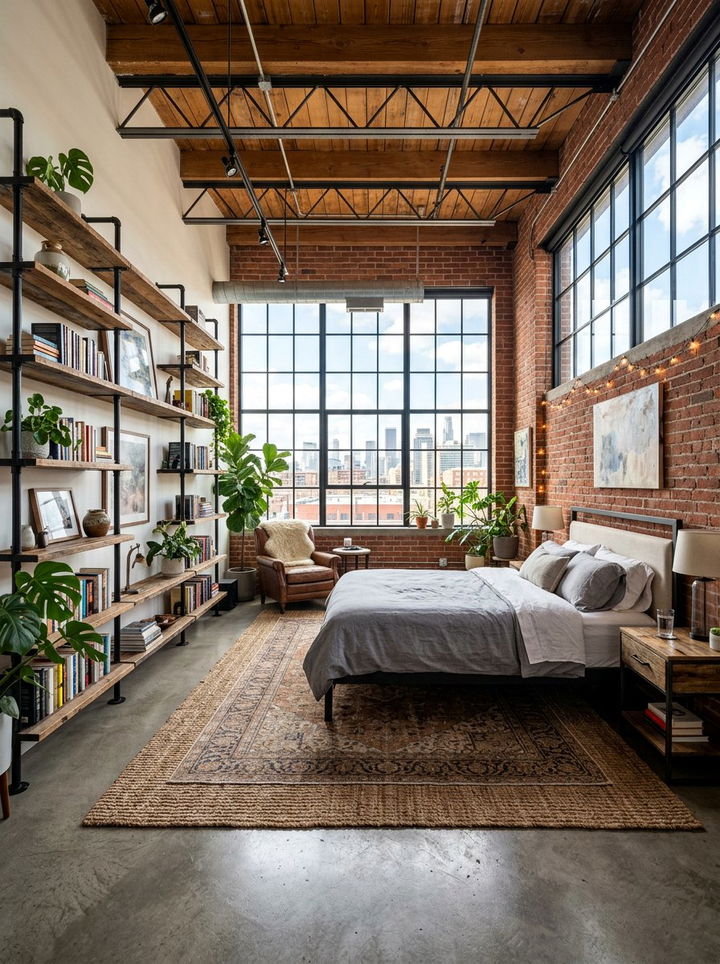 Loft Style Bedroom - 30 bedroom decoration ideas