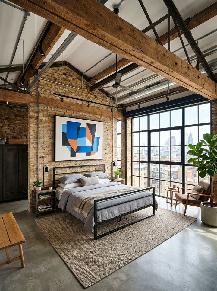 Loft Style King Bedroom - 30 king size bedroom ideas