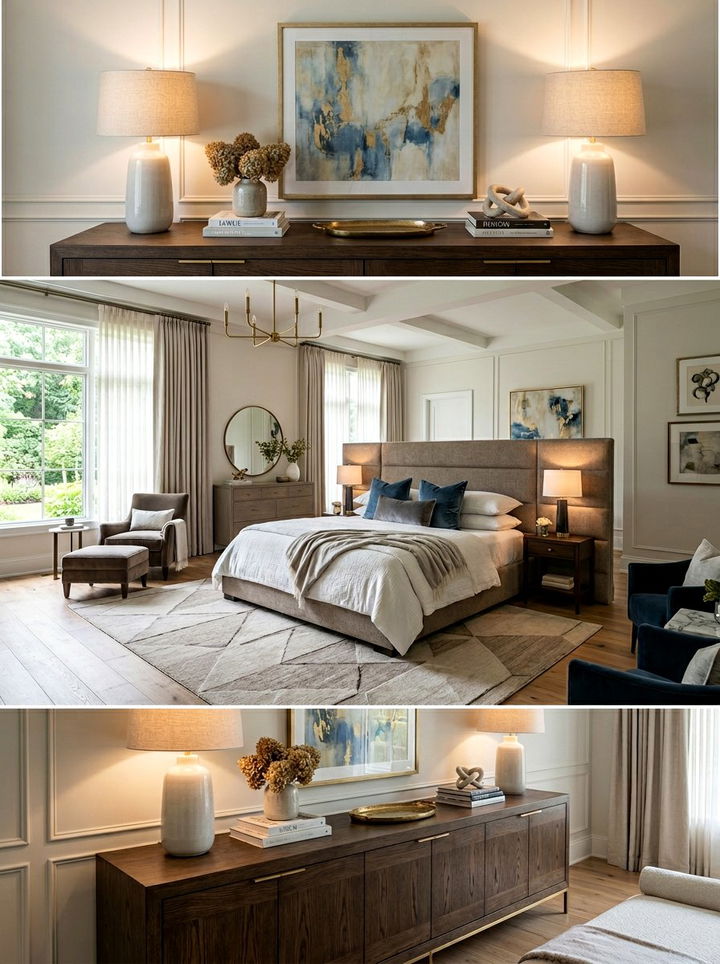 Long Console Table - 30 bedroom nightstand alternatives