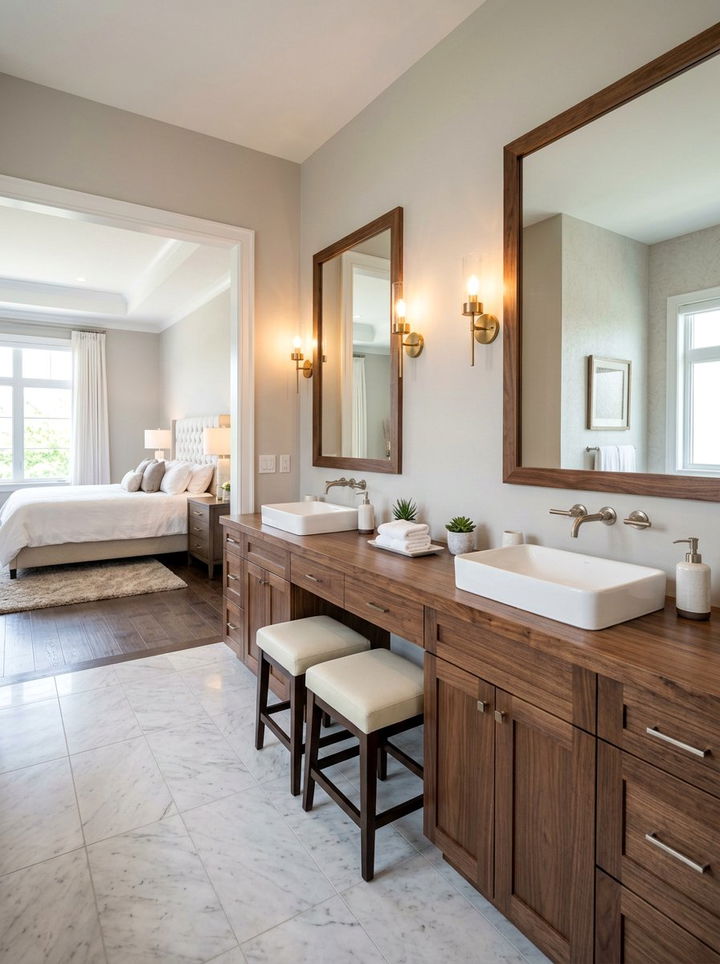 Long Double Vanity - 30 bedroom vanities