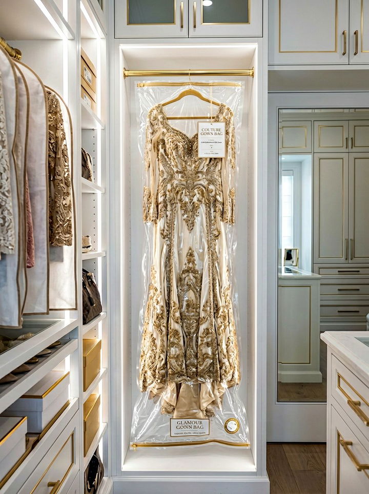 Long Vacuum Bag Gown - 30 bedroom vacuum storage bags