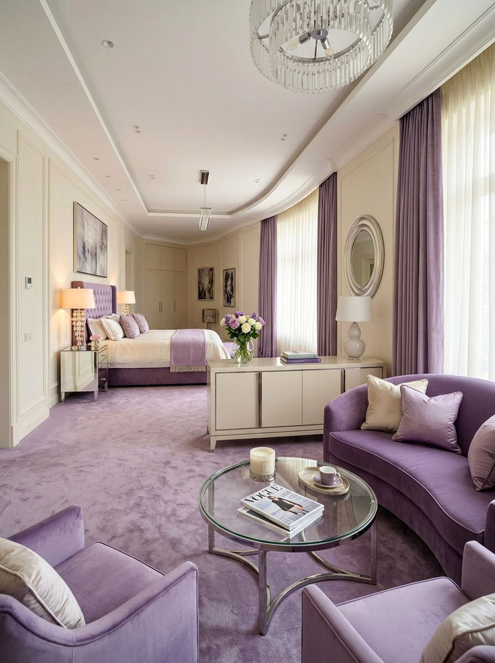 Long bedroom seating area - 30 oddly shaped bedroom ideas