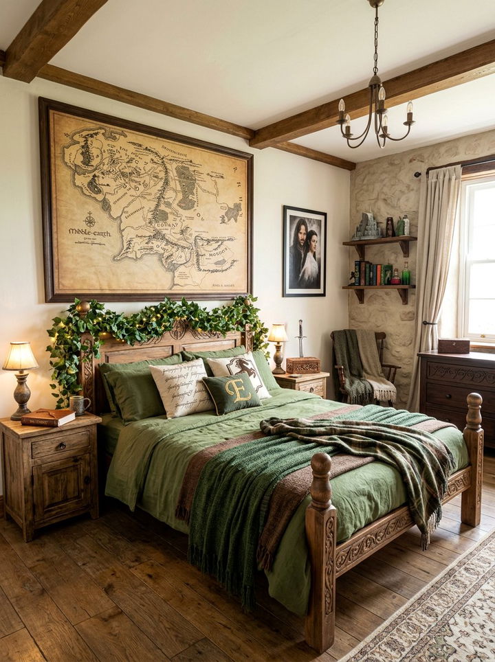 Lord Of The Rings Bedroom - 30 geek bedroom ideas