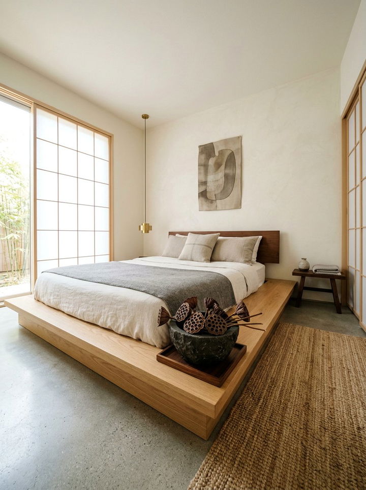 Lotus Pod Zen Bedroom - 30 bedroom dried flowers