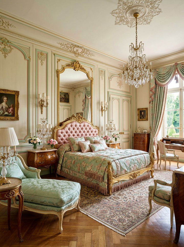 Louis XV style bedroom - 30 French bedroom ideas