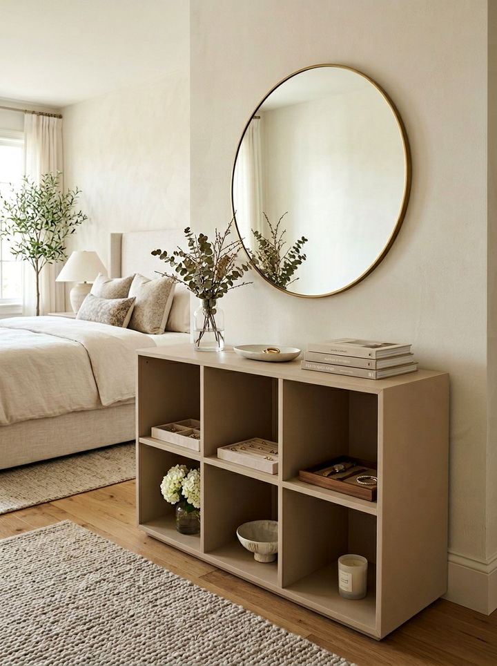 Low Profile Cube Credenza - 30 bedroom storage cubes