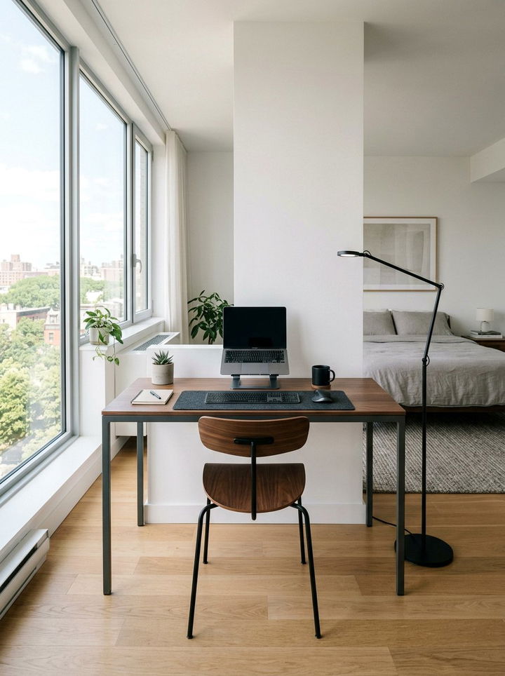 Low Profile Desk - 30 bedroom workstation designs