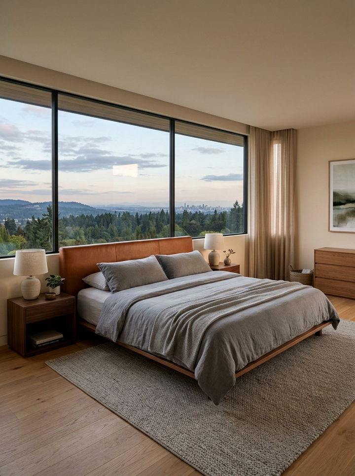 Low Profile Leather Headboard - 30 bedroom leather headboards