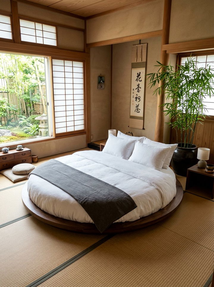 Low Profile Round Bed - 30 bedroom round beds