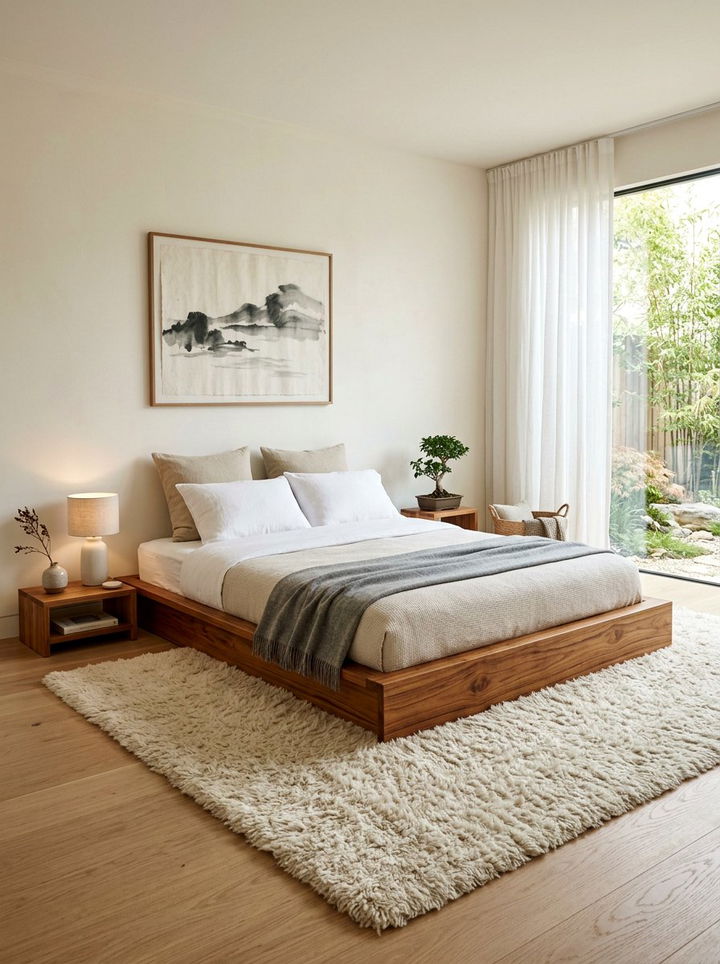 Low Profile Teak Bed - 30 bedroom teak furniture ideas