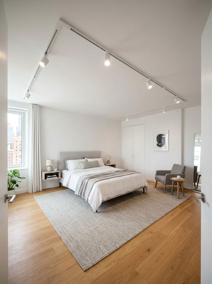 Low Profile Track Lighting - 30 bedroom track lighting ideas