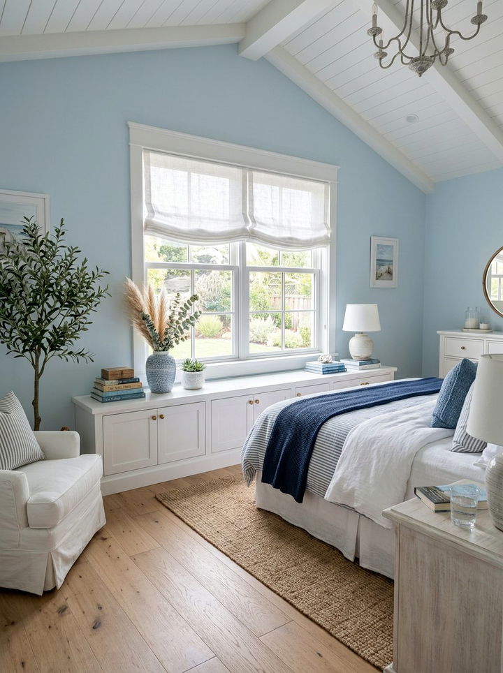 Low Profile Under Window Cabinet - 30 bedroom cabinet storage ideas