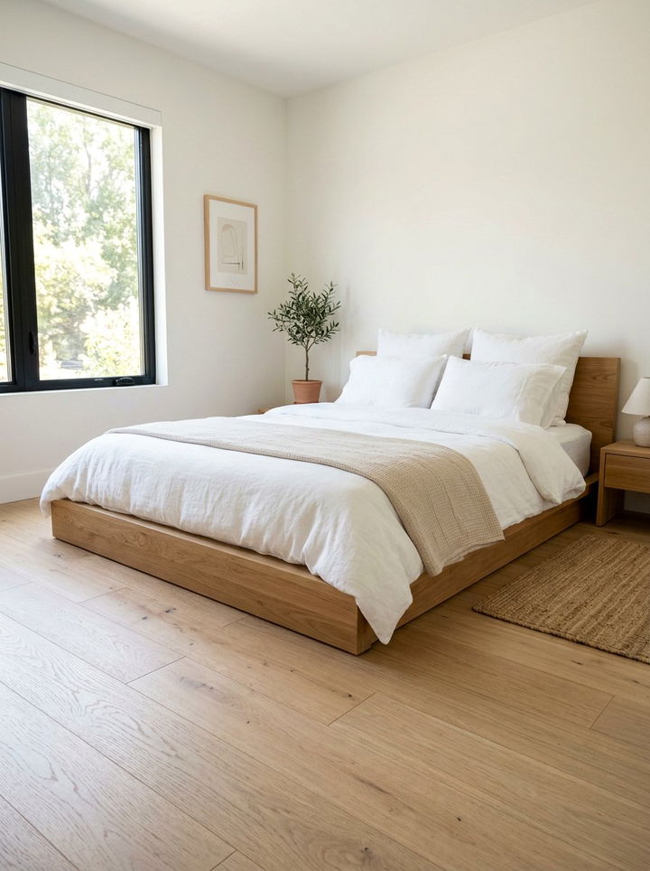 Low floor bed - 30 meditation bedroom ideas