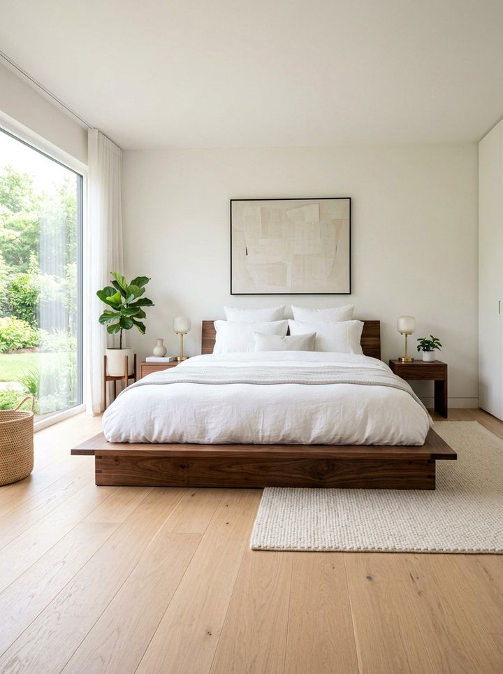 Low platform bed - 30 Japanese bedroom ideas